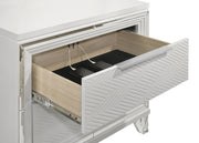 Marmore 2-drawer Nightstand Bedside Table White - 224962