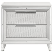 Marmore 2-drawer Nightstand Bedside Table White - 224962