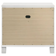 Marmore 2-drawer Nightstand Bedside Table White - 224962