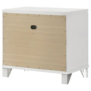 Marmore 2-drawer Nightstand Bedside Table White - 224962
