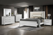 Marmore 5-piece Eastern King Bedroom Set White - 224961KE-S5