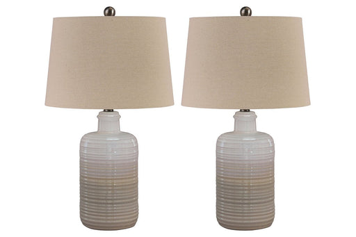 Marnina Taupe Table Lamp (Set of 2) - DMV FurnitureTable Lamp Pair