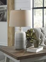 Marnina Taupe Table Lamp (Set of 2) - DMV FurnitureTable Lamp Pair