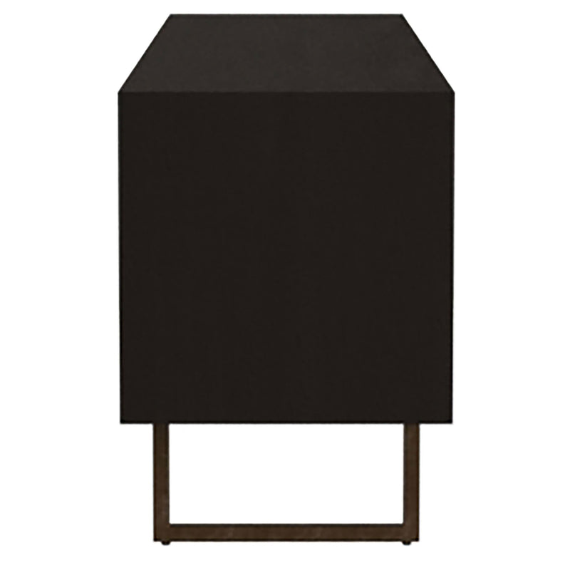 Marsden 2-door Mango Wood 70-inch TV Stand Charcoal Black - 703003