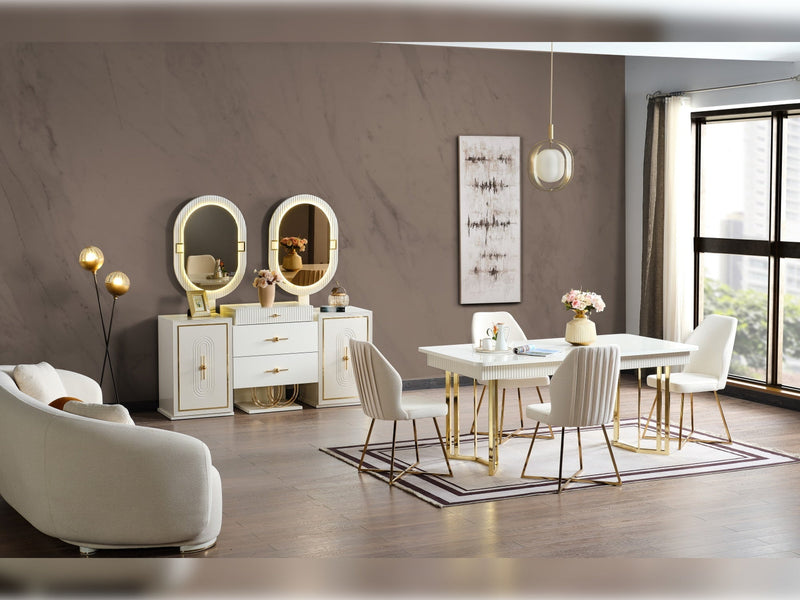 Marsel Diningroom Consol With Mirror - 115-MAR-CON+M