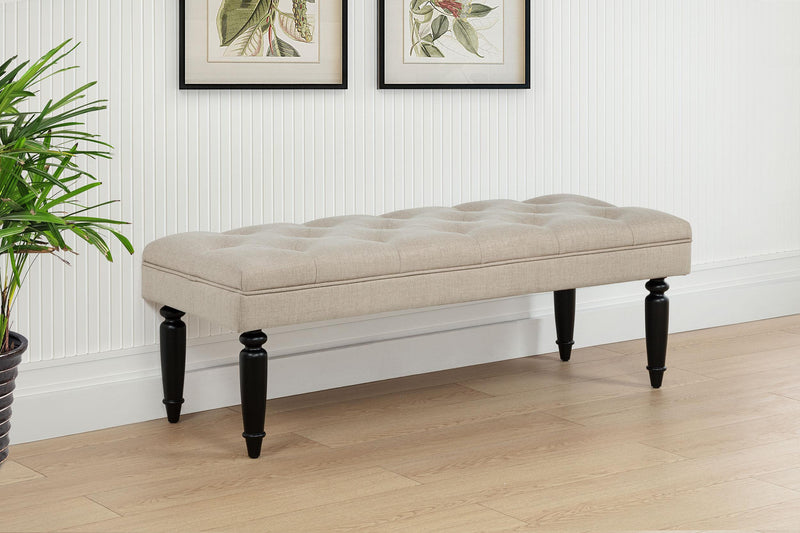 Marsha 52-inch Upholstered Entryway Accent Bench Latte - 915160