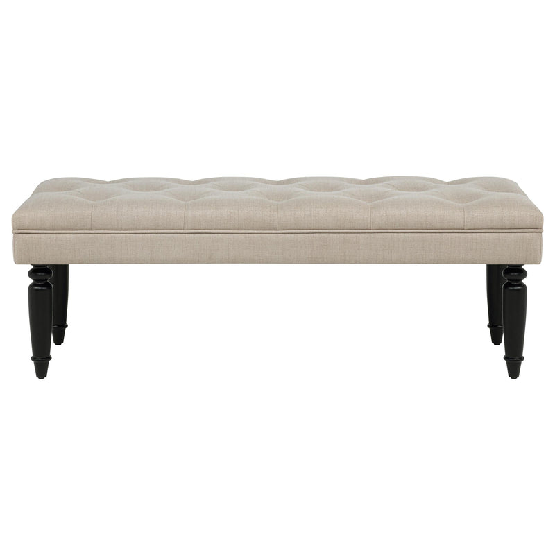 Marsha 52-inch Upholstered Entryway Accent Bench Latte - 915160