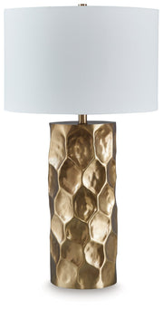 Marshawn Gold Finish Table Lamp - L207524