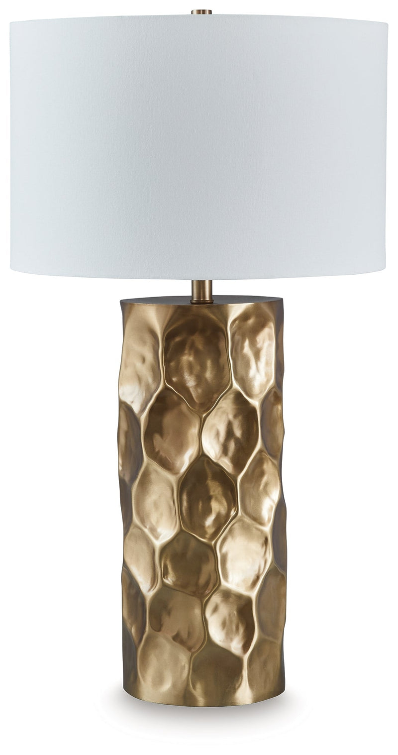 Marshawn Gold Finish Table Lamp - L207524