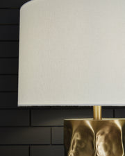 Marshawn Gold Finish Table Lamp - L207524