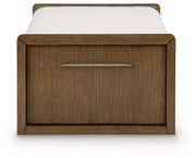 Marxmore Brown Upholstered Ottoman with Storage - T983-20