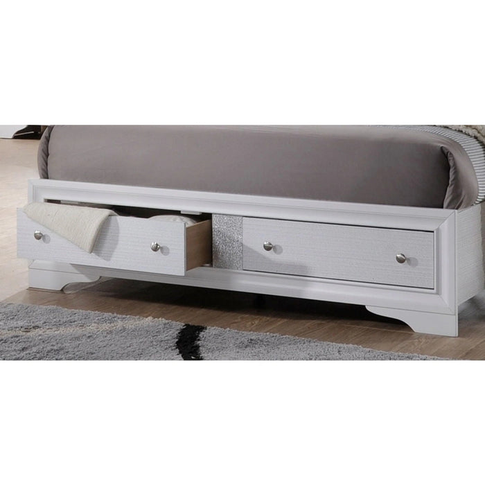 Matrix Wood Veneer Storage Bed