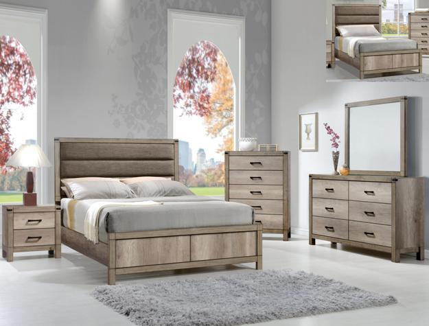 Matteo Light Brown Queen Panel Bed - DMV FurnitureQueen Bed