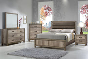 Matteo Melamine Queen Upholstered Panel Bed - DMV FurnitureQueen Bed