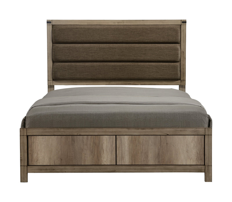 Matteo Melamine Queen Upholstered Panel Bed - DMV FurnitureQueen Bed