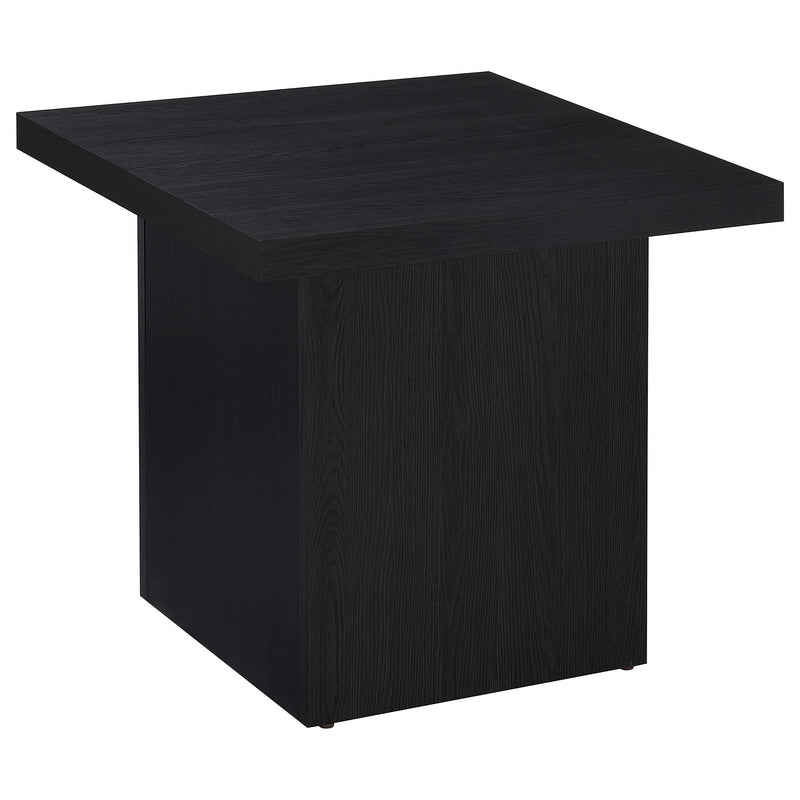 Max Square Engineered Laminate End Side Table Black - 706277