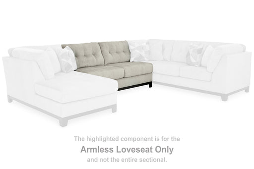 Maxon Place Stone Armless Loveseat - 3300434