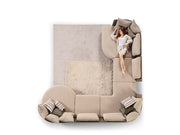 Mayer Sectional Sofa in Cream - 200-ELI-MAY-TRNT-06-TRNT-10-S