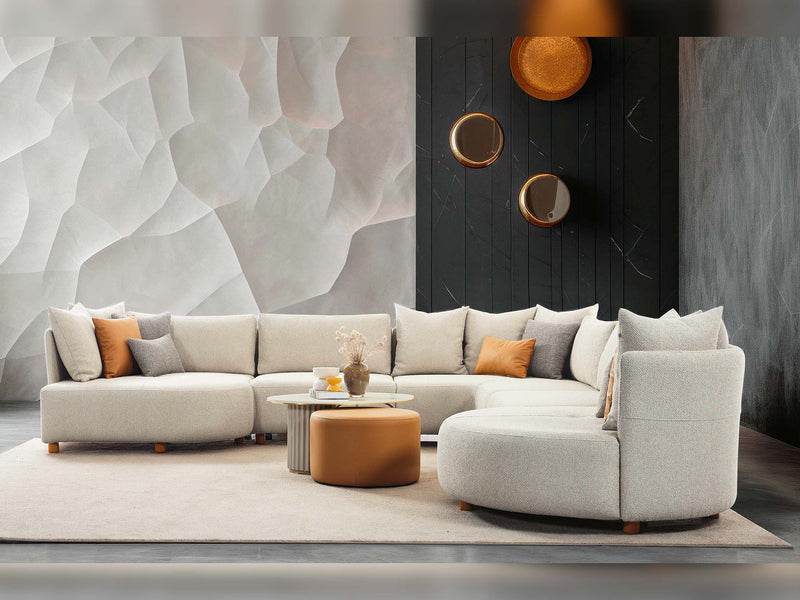 Mayer Sectional Sofa in Cream - 200-ELI-MAY-TRNT-06-TRNT-10-S