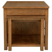 Mayfair 3-piece Kitchen Island with Extension Table Dark Oak - 182446
