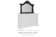 Maylee Dark Brown Bedroom Mirror - B947-36