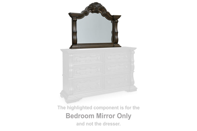Maylee Dark Brown Bedroom Mirror - B947-36