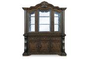 Maylee Dark Brown Dining Buffet and Hutch - DMV FurnitureCabinet