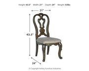 Maylee Dark Brown Dining Table and 6 Chairs - DMV FurnitureDining Room Set