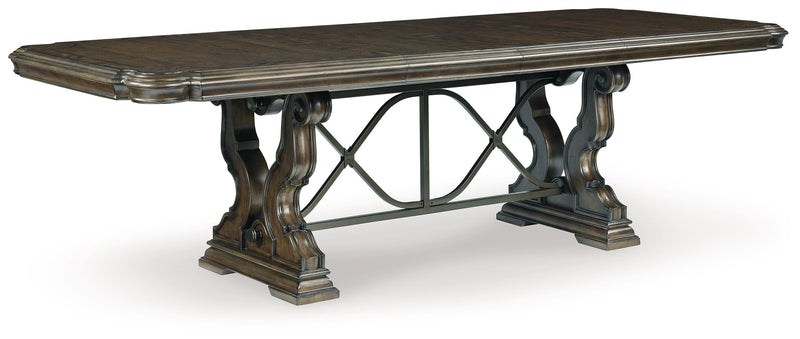 Maylee Dark Brown Dining Table and 6 Chairs - DMV FurnitureDining Room Set