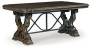 Maylee Dark Brown Dining Table and 6 Chairs - DMV FurnitureDining Room Set
