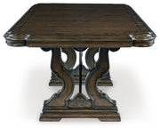 Maylee Dark Brown Dining Table and 6 Chairs - DMV FurnitureDining Room Set