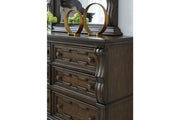 Maylee Dark Brown Dresser and Mirror - DMV FurnitureDresser & Mirror
