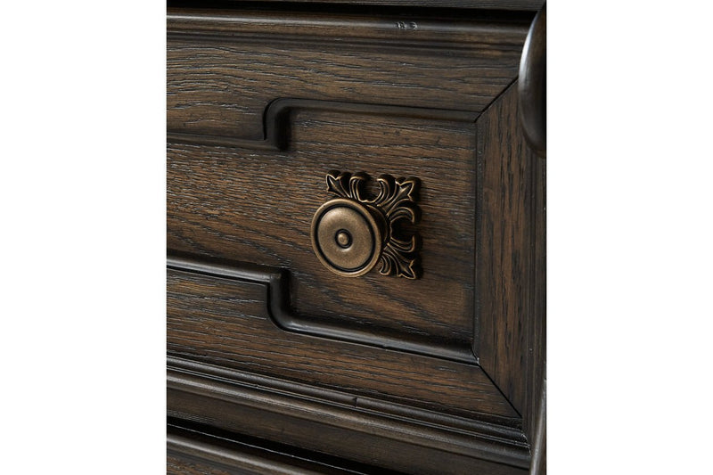 Maylee Dark Brown Dresser and Mirror - DMV FurnitureDresser & Mirror