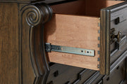 Maylee Dark Brown Dresser and Mirror - DMV FurnitureDresser & Mirror