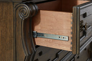 Maylee Dark Brown Dresser - B947-31