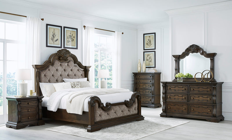 Maylee Dark Brown Upholstered Bedroom Set - DMV FurnitureBedroom Set