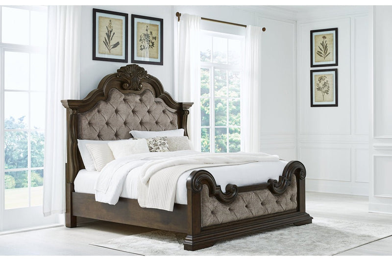 Maylee Dark Brown Upholstered Bedroom Set - DMV FurnitureBedroom Set