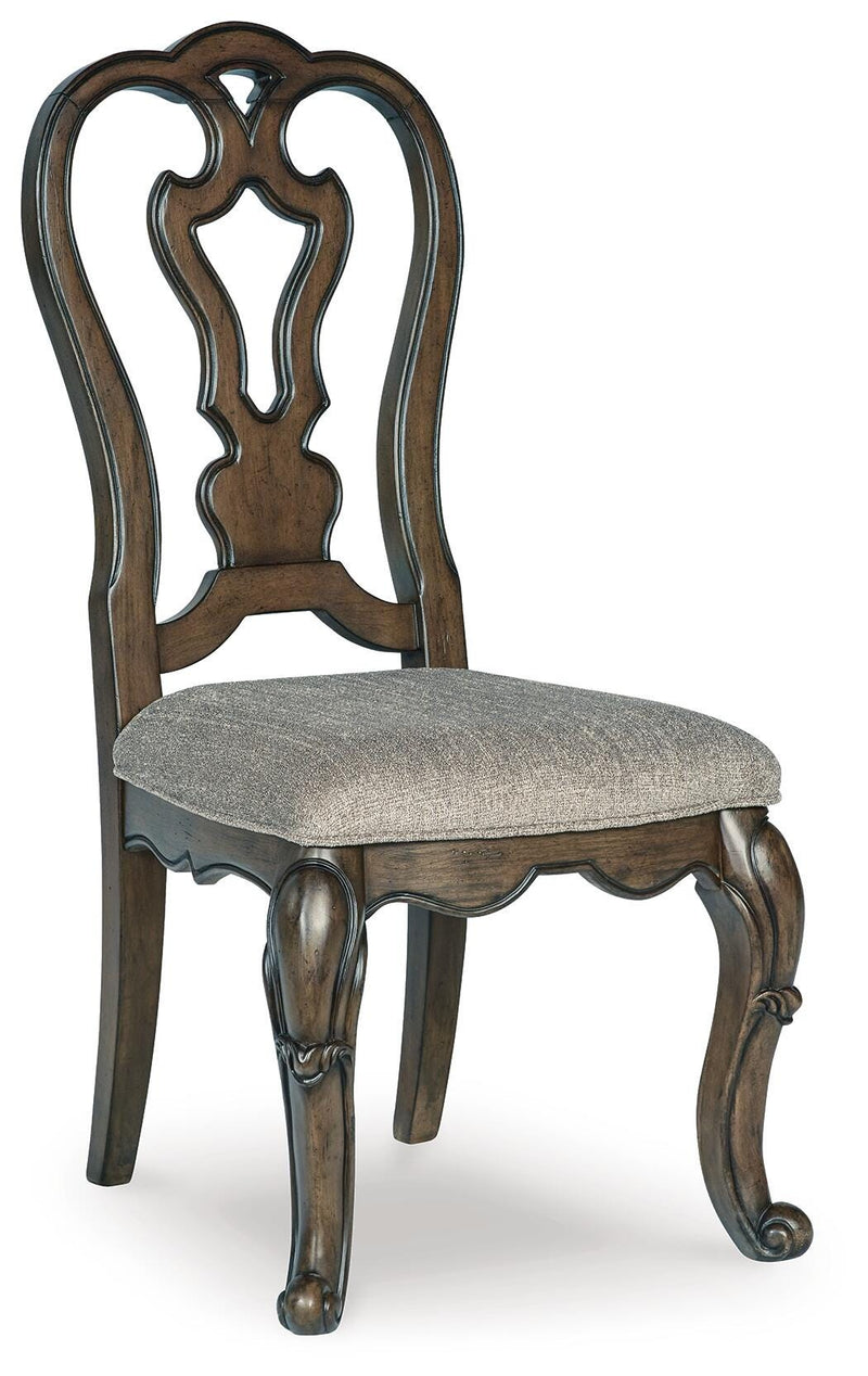 Maylee Dining Table and 10 Chairs in Dark Brown - PKG017123