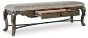 Maylee Dining Table and 4 Chairs and Bench in Dark Brown from Ashley - DMV Furniture