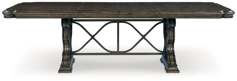Maylee Dining Table and 4 Chairs and Bench in Dark Brown from Ashley - DMV Furniture