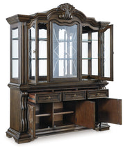 Maylee Dining Table and 4 Chairs and Bench with Storage in Dark Brown from Ashley - DMV Furniture