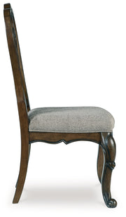 Maylee Dining Table and 4 Chairs and Bench with Storage in Dark Brown from Ashley - DMV Furniture