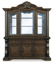 Maylee Dining Table and 4 Chairs and Bench with Storage in Dark Brown from Ashley - DMV Furniture