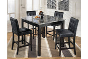 Maysville Black Counter Height Dining Table and Bar Stools (Set of 5) - DMV FurnitureDining Room Set