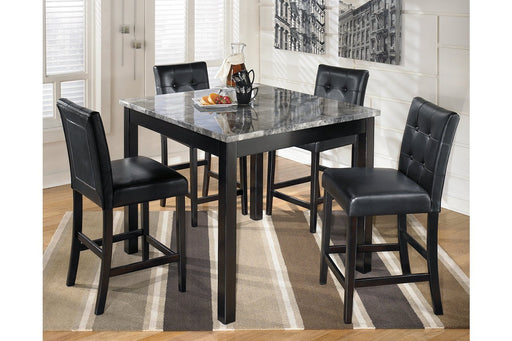Maysville Black Counter Height Dining Table and Bar Stools (Set of 5) - DMV FurnitureDining Room Set