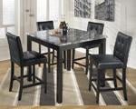 Maysville Black Counter Height Dining Table and Bar Stools (Set of 5) - DMV FurnitureDining Room Set