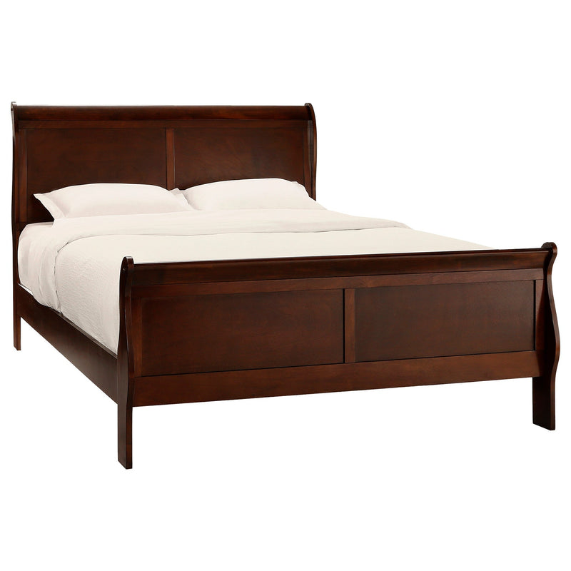 Mayville Brown Cherry Sleigh Bedroom Set - DMV FurnitureBedroom Set