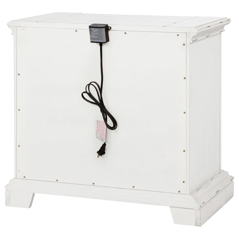 McKinney 2-drawer Nightstand with Dual USB Vintage White - 215872