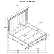 McKinney Eastern King LED Light Panel Bed Vintage White - 215871KE