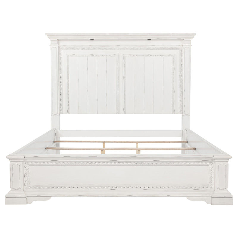McKinney Eastern King LED Light Panel Bed Vintage White - 215871KE